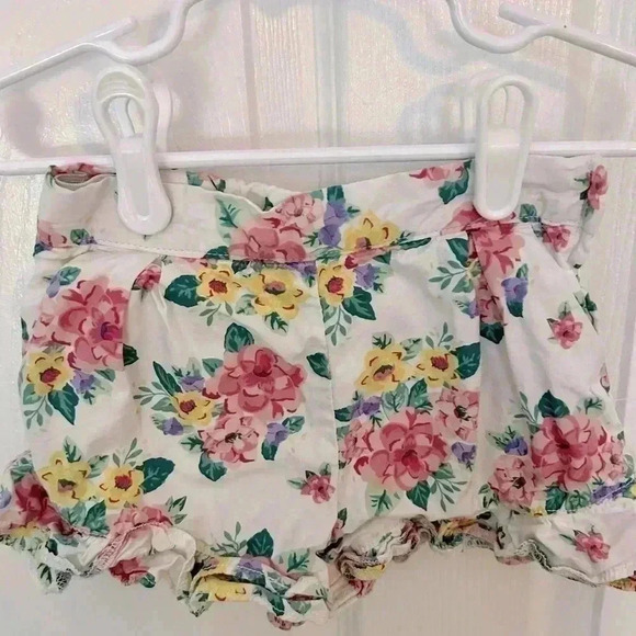 Janie and Jack Floral Ruffle Hem Short size 4 - Picture 4 of 6